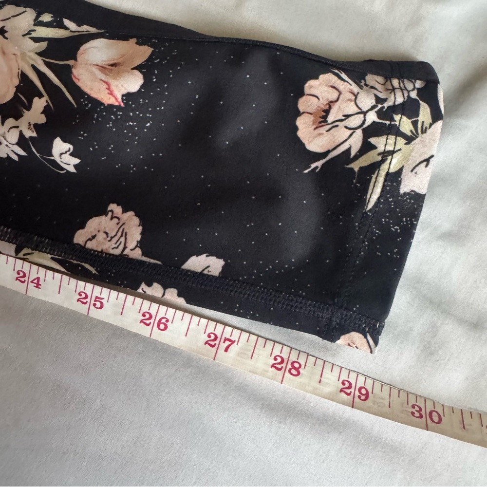 FP Movement by Free People Black and Cream Floral Leggings - Picture 9 of 9